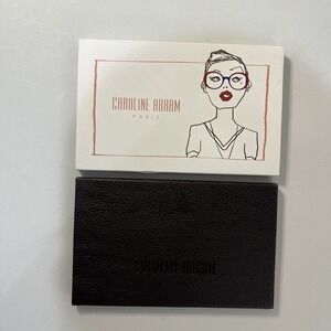 Caroline Abram Glasses Case Eyeglasses Sunglasses Folding Case NEW Black